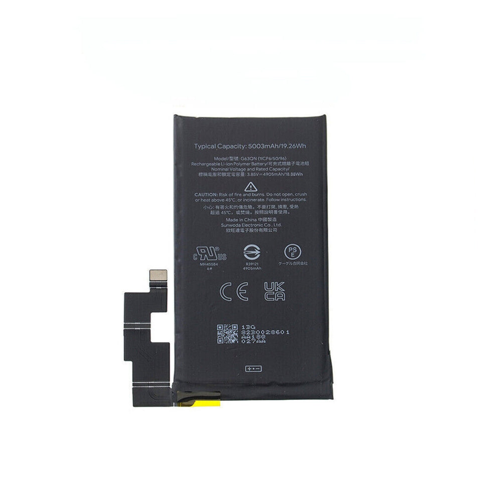 Batterie de remplacement pour Google Pixel 6 Pro, G63QN Batterie de remplacement pour Google Pixel 6 Pro, G63QN